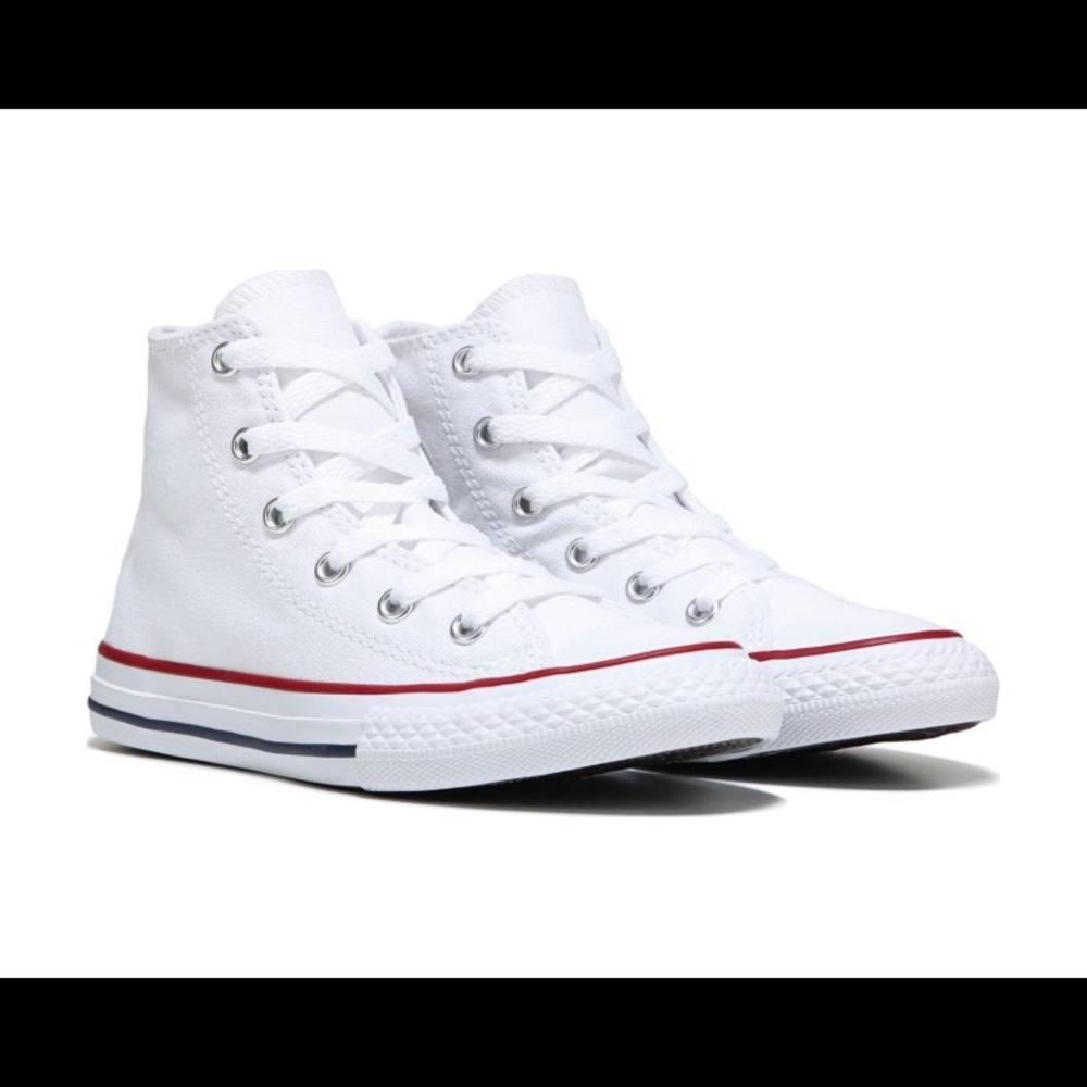 white converse high tops.